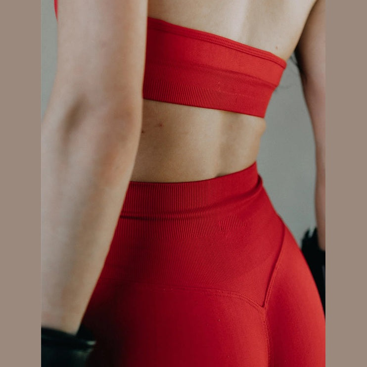 Halter Neck Seamless Sports Bra