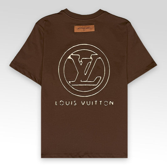 LV Logo Embroidered T-Shirt