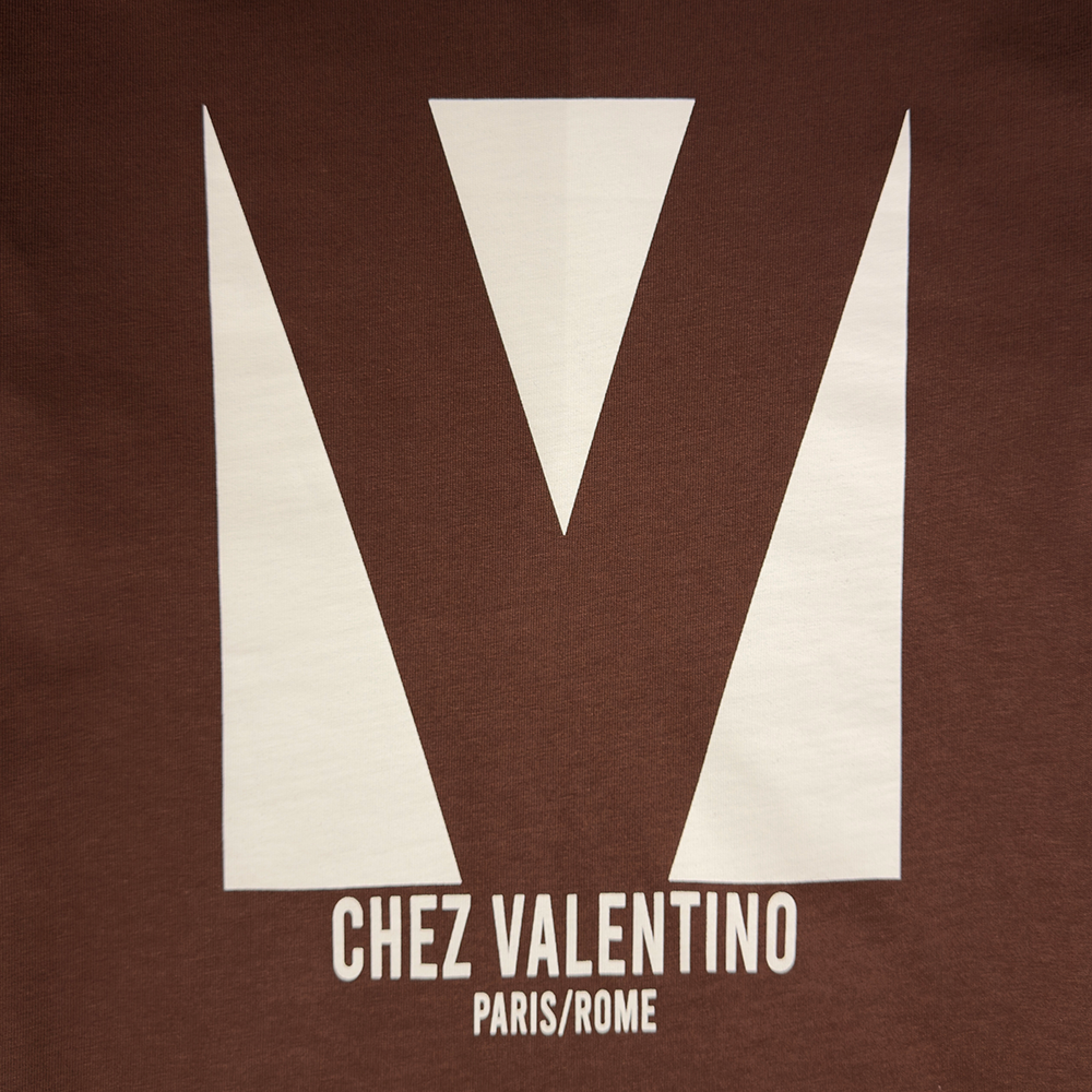 VALENTINO  Cotton T-shirt With Chez Print