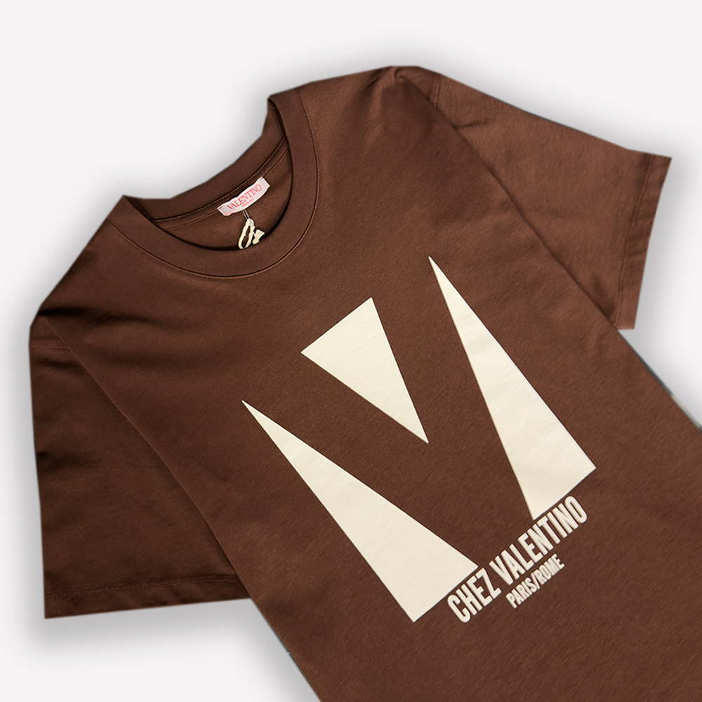 VALENTINO  Cotton T-shirt With Chez Print